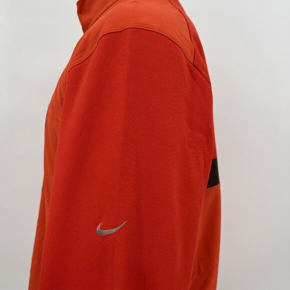 Nike Golf Tour Performance Dri-Fit Orange Men's Pullover Jacket M Medium - Picture 4 of 10